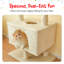 92.9" - 102.4" Floor To Ceiling Adjustable Height Cat Tree Tower-1056870093
