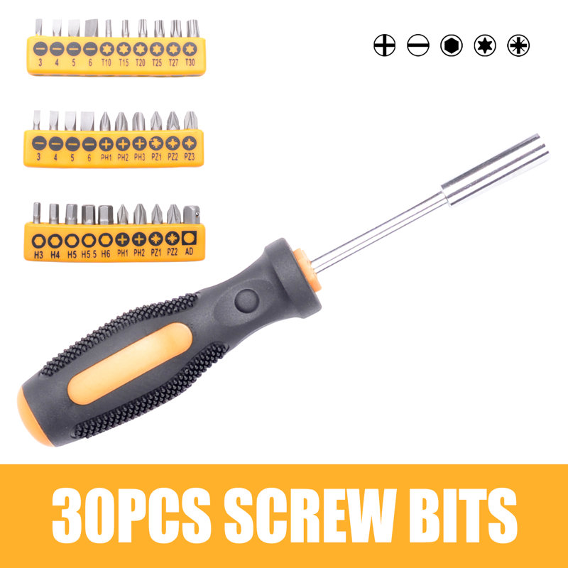  100PCs Household Hand Tool Set Utility Kit Hammer Plier Scissor Knife Screwdriver