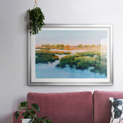 Marshland View II, reproduction d'art encadrée