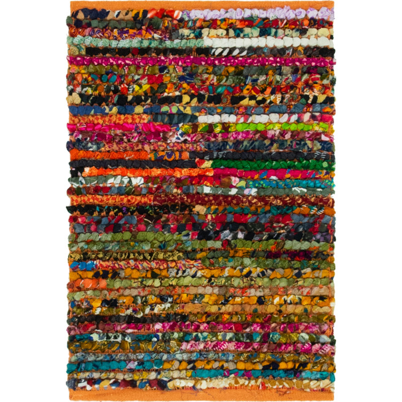 Lilan Cotton Abstract Indoor Rug, Rectangle 2' x 3'1"