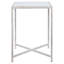 LA Marble Cross Legs End Table-72595243
