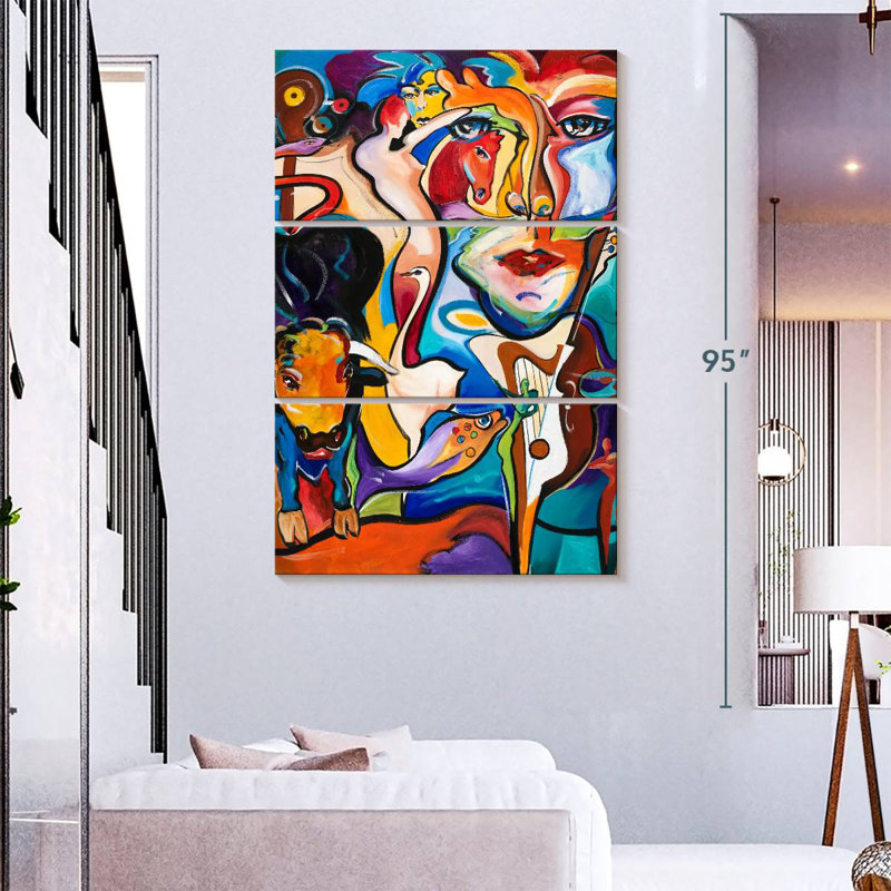 Leisha Mirage Abstract, 74" H x 48" W