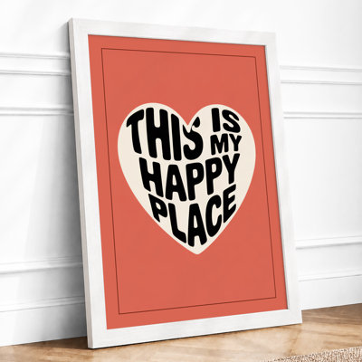 This Is Not Happy Place Typography - Print