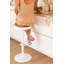 Tabouret pivotant en bois massif Aigan