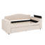Upholstered Daybed With Storage Armrests, Trundle Bed And Latest Integrated Bluetooth Audio System-734682269
