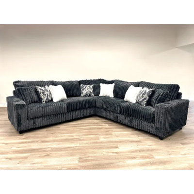 Lavernett Charcaol Gray Oversized Sectional