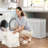 110l Clothes Hamper With 2 Removable Liner Bags-2142380564