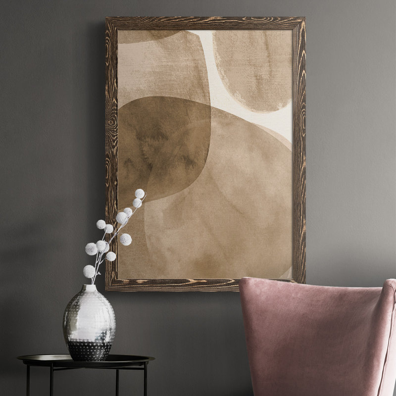 Bernville, objet neutre II - reproduction de photo sur toile, Cadre noyer, H 43,5 po x l 31,5 po x P 1 po