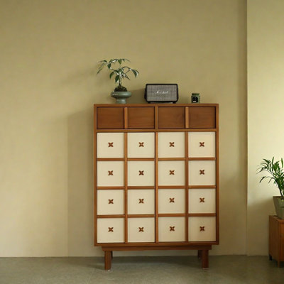 Solid Ash Wood Hallway Cabinet