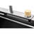 Nano 304 Stainless Steel Dish Basin - Single Slot Kitchen Sink With Rubber Dampening Pads Gray Flying Rain Waterfall Style Mounting Kit-121609658