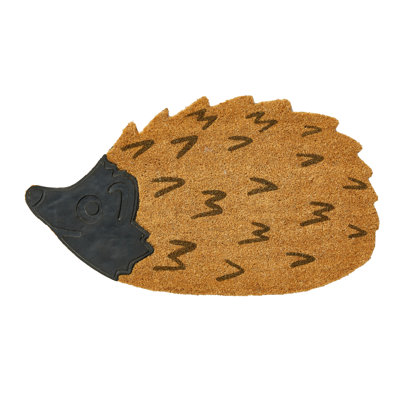 Hedgehog Shaped Non-Slip Coir Door Mat
