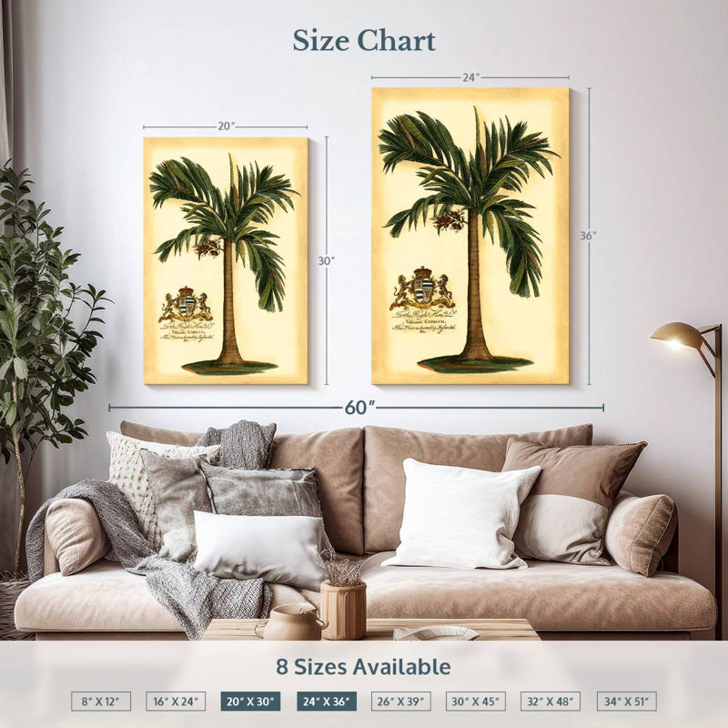 Harnek British Colonial Palm I, 36" H x 24" W