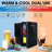 0.14 Cubic Feet Portable Countertop Mini Fridge With Cooling And Warming Modes White-106296542