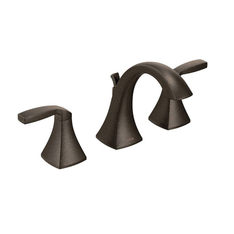 Voss High Arc Widespread Bathroom Faucet with Drain Assembly, Oil Rubbed Bronze