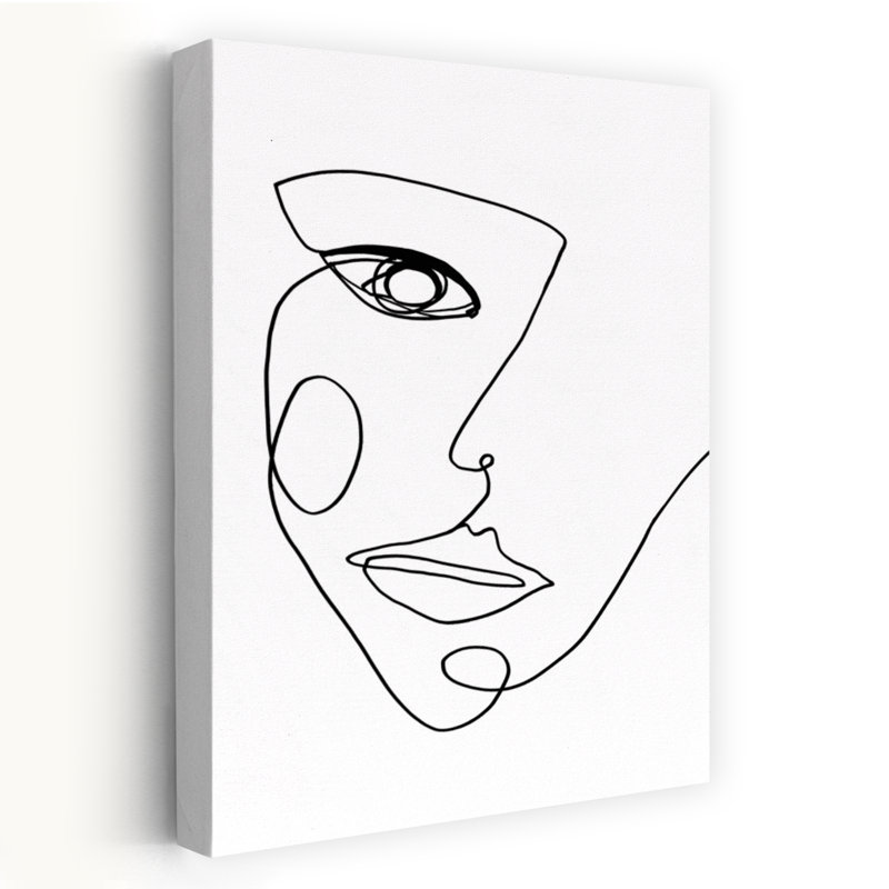 Face Line 2, art contemporain abstrait, H 48 po x l 32 po