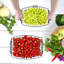 Bol à fruits à 2 niveaux avec support à banane, rangement pour légumes pour comptoir de cuisine (noir)