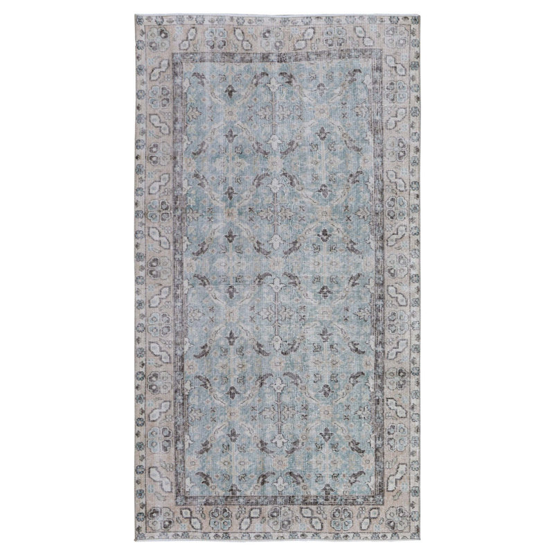 Tapis unique nouvel âge rétro 3 pi 8 po x 6 pi 7 po Sparta en brun / menthe / brun clair Vintage