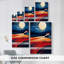 Paysages série Cxxviii - Toile tendue avec châssis de qualité supérieure - Prêt à être accroché-951777475