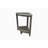 CoastalVogue Teak Snazzy Corner Shower 2-Tier shelf in Antique Gray Finish for Indoors and Outdoors