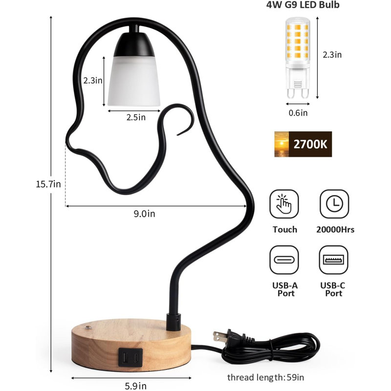 Touch Control Modern Table Lamp