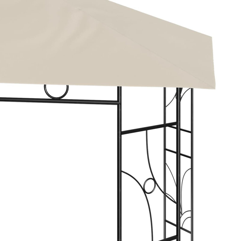 Thiells 3 x 3m Steel Patio Gazebo, Cream