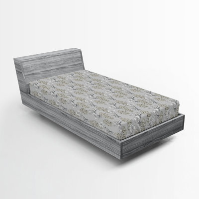 Drap-housse floral Ambesonne