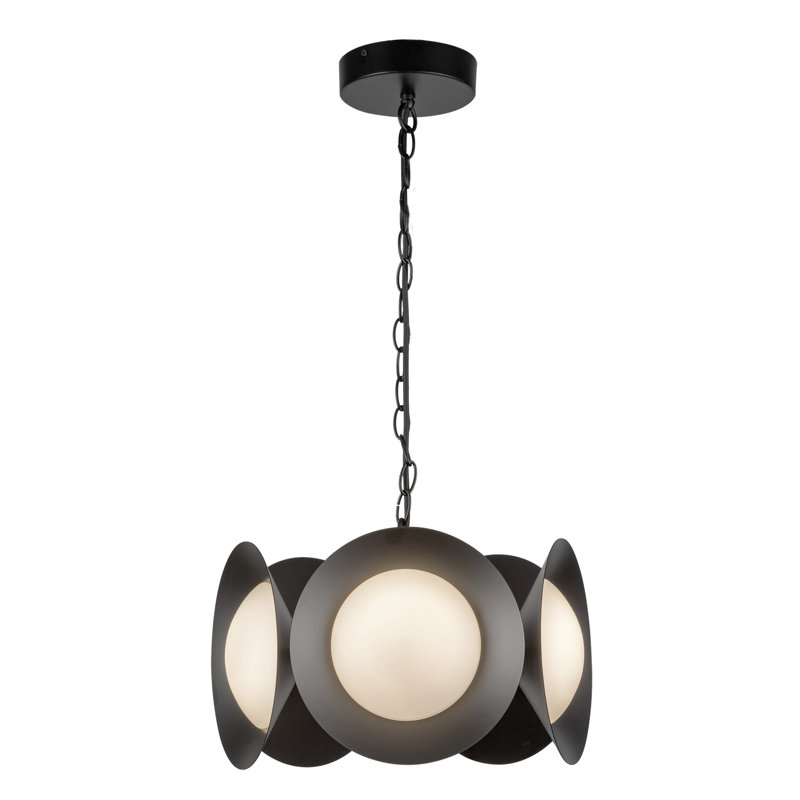 Lustre Cleo 16 po, Noir, Noir