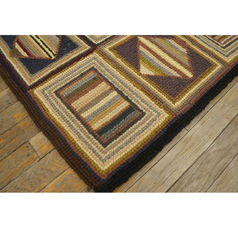 Mid 20th Century American Hooked Rug ( 6' x 8'7" - 183 x 262 )