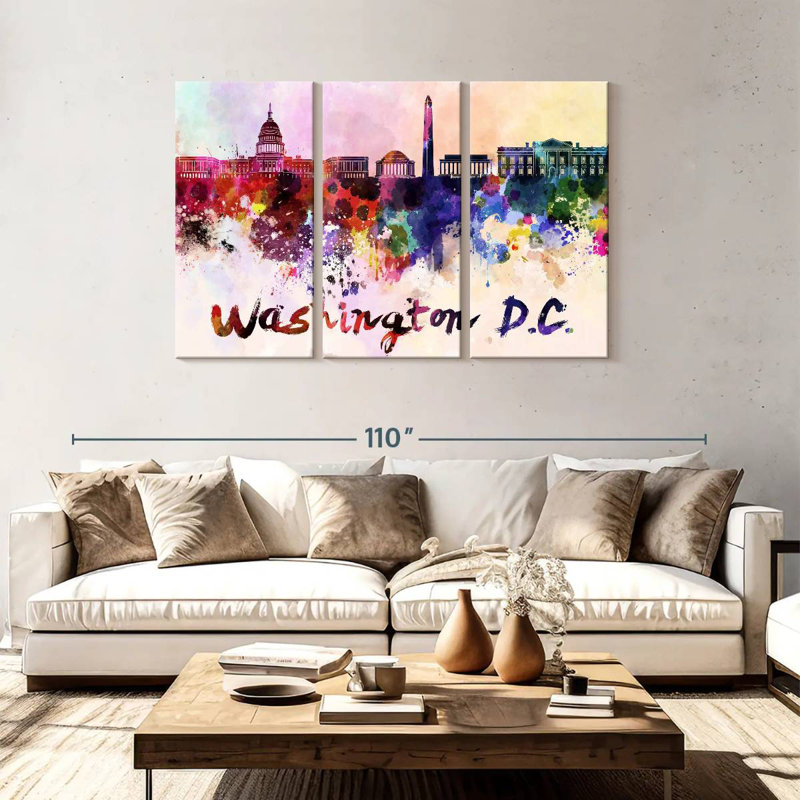 Sebbie Washington, couleurs, H 48 po x l 74 po