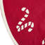 Handmade Christmas Tree Skirt in Felt - Candy Canes - 60"-17514157