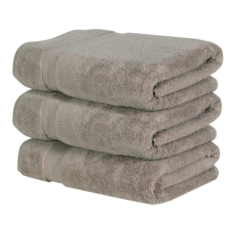 Ensemble de serviettes de bain 100% coton Splash Splash, serviettes de bain absorbantes ultra douces 550 g / m² pour spa et usage quotidien, certifié OEKO-TEX, paquet de 3, beige