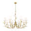 Lustre 8 lumières feuille d'or Parra-123222991