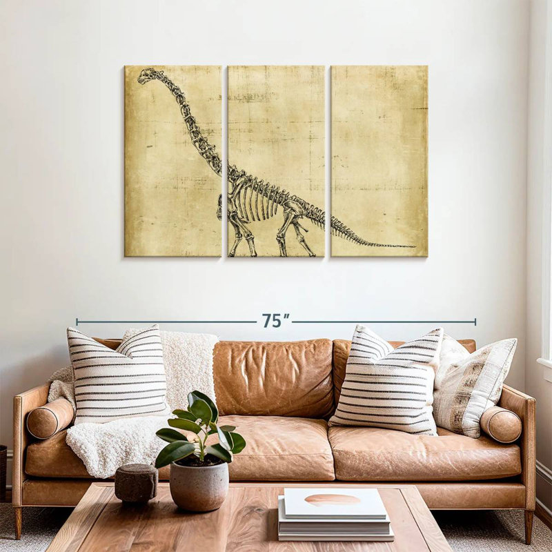 Étude du brachiosaure Brampt, H 36 po x l 57 po