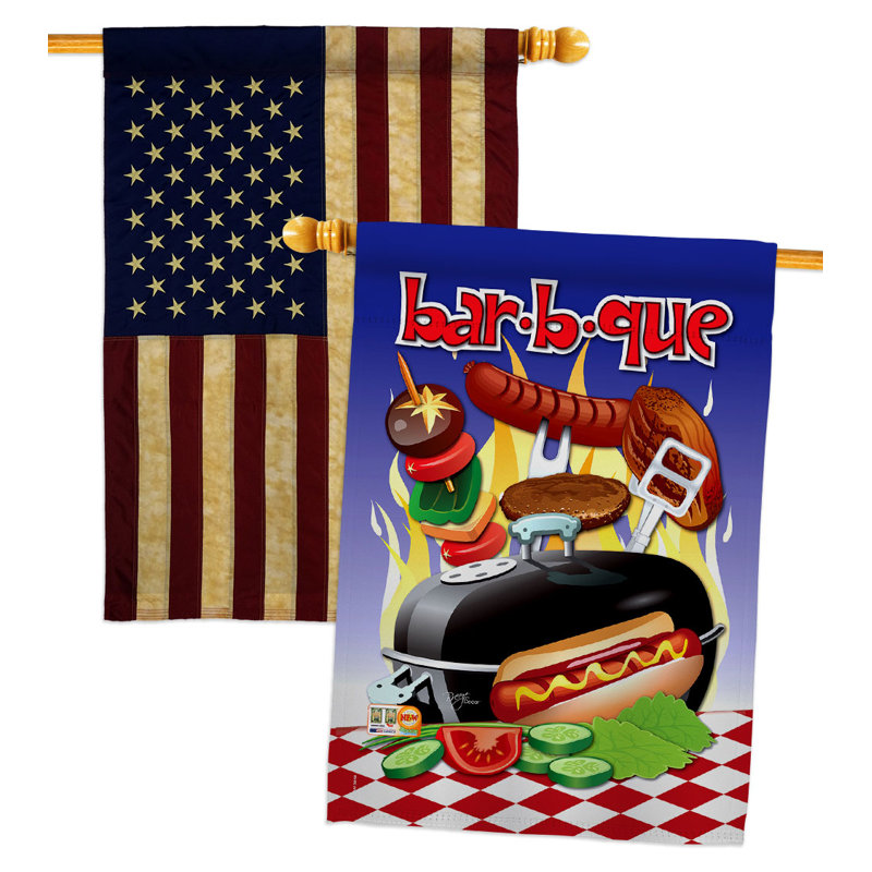 Double Sided 40'' H x 28'' W Polyester House Flag
