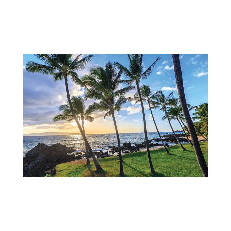 Small beach in Makena area, Maui, Hawaii, USA 1 Piece Wrapped Canvas Wall Art, 20.32 cm H x 30.48 cm W