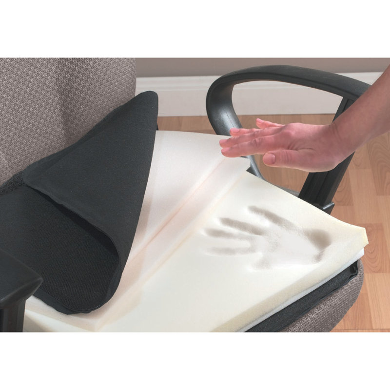 Coussin de siège avec sangle élastique, Noir