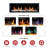 Litedeer Homes Latitude II ZEF68X 68" Smart Electric Fireplace | Ultra-Slim Wall Mounted & Recessed | HD Multi-Flame, Breathing Logs, App Control-886623290