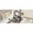 Farmhouse Vanity Desk With Sliding Mirror And Lights, Vanity Set With Glass Top And Charging Station ,Dressing Table With 4 Drawers And 2 Cabinets, Dressing Table With Stool For Bedroom-1604162185