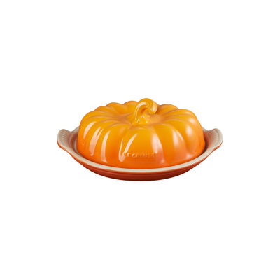 Le Creuset Figural Pumpkin Covered Butter Dish