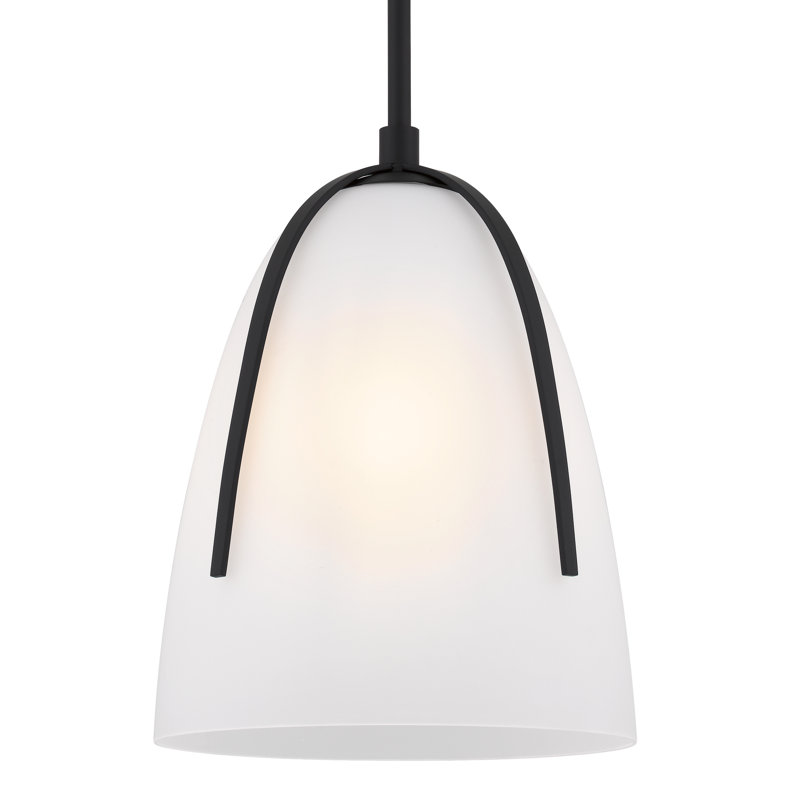 Whitmore 1-Light Matte Black Mini Pendant Light