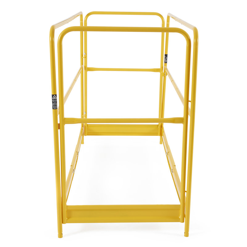 Yellow Powder-Coated Steel 6-Foot Scaffolding Guard Rail
