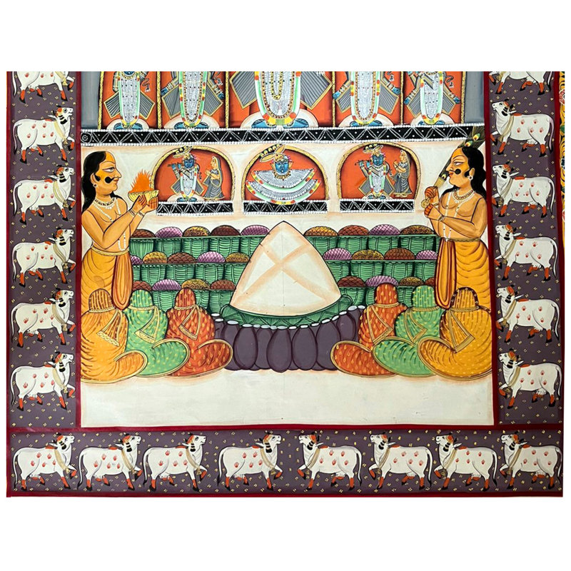Festival «Annakuta»: diverses formes de Shrinathji vénérées | Art Pichwai