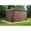 Rideaux pour abri de jardin Sojag Brown, 10 pi x 12 pi, poly, abat-jour d'extérieur Sumatra