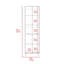 Garde-manger, cinq tablettes intérieures, blanc-1092360915