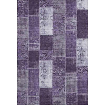Premium Machine Washable Cerrito Purple Rug