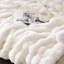 Jeté en fausse fourrure pour canapé - molleton moelleux blanc crème, couverture moelleuse moelleuse pour canapé et lit, jeté 50 po x 60 po-116234580-116234582