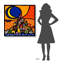 Luna Sulla Collina par Wallas - impression sur toile tendue-38234451-38234460-82143174