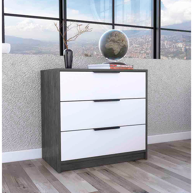 Accent Chest, White/Gray