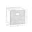 RiverRidge Kids Catch-All Playroom 35in Toy Storage Organizer with 3 Cubbies and 2 Storage Compartments - White with 2 Fabric Bins-817503041