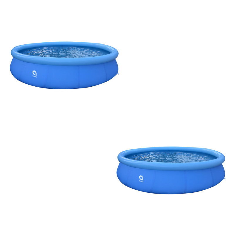 JLeisure Round Inflatable Pool 36 H x 180 W x 180 L , with Pump Included